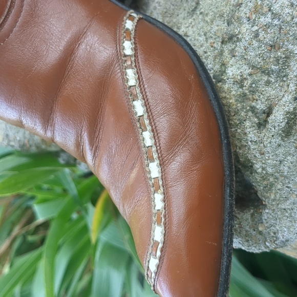 Vintage Black Label Tony Lama Western Boots | Womens 6.5-7D | Mid-calf - Picture 6 of 15